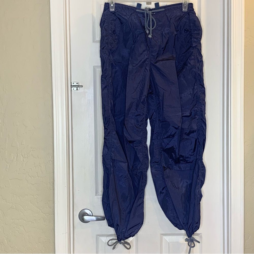 Edikted Blue Parachute Pants High Rise Size XS/S